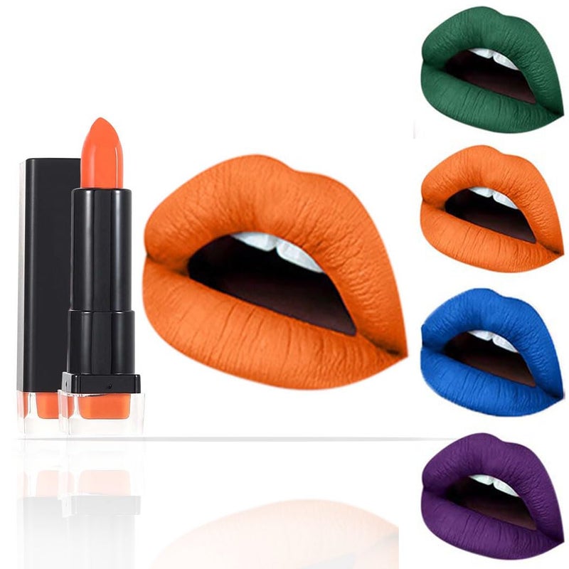 Kilshye Matte Lipstick Hight Pigment Lipsticks Long Lasting Lip Stick Waterproof Lips Gloss Cream Lipgloss Makeup for Women and Girls Pack of 1 (I- Orange 14) - Image 1