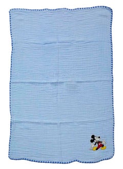 Disney Mickey - Gauge Blanket - Blue  - Image 1