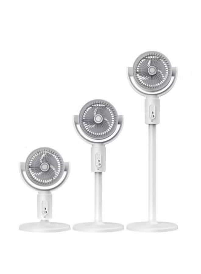 جاجيك Standing Fan F1 – 180° + 90° Oscillating Pedestal Fan with DC Motor, 5-Speed Quiet Cooling Floor Fan with Remote Control, 8H Timer, Adjustable Height Air Circulator for Bedroom, Living Room & Home – White - Image 1