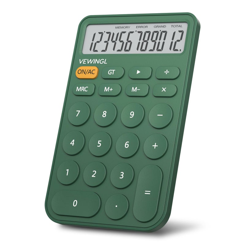 VEWINGL Standard Calculator, 12 Digit Large Display Desktop Calculator with Big Buttons for Office, School, Home & Business - Image 1