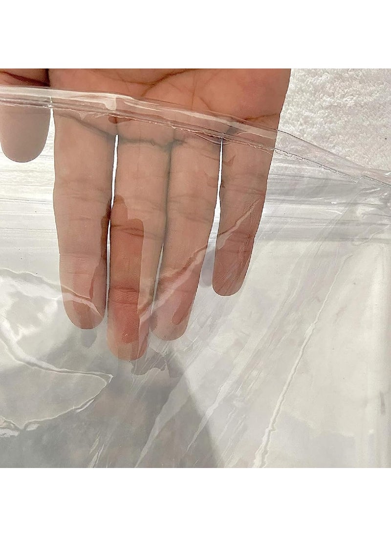 A CUBE LUXURY SOLUTIONS A Cube Luxury Solutions PVC AC Curtain Eyelet Rings Waterproof Material 15 MM Thickness Mold Mildew Free Transparent 7ft  - Image 5