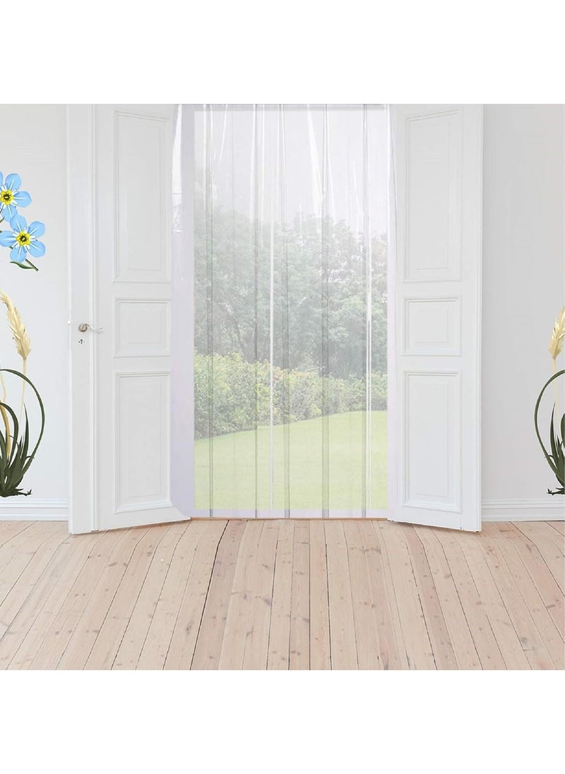 A CUBE LUXURY SOLUTIONS A Cube Luxury Solutions PVC AC Curtain Eyelet Rings Waterproof Material 15 MM Thickness Mold Mildew Free Transparent 7ft  - Image 3