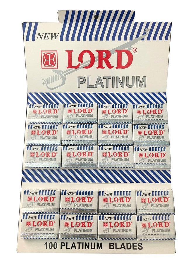 Lord Platinum Double Edge Safety Razor Blades, 100 blades (5x20) - Image 1