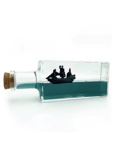 ProOne ProOne TOY 1 Cruise Ship Fluid Drift Bottle - Unsinkable Boat Cruise Ship Toy for Car Decoration Display Cases & Gifts - Blue Liquid Wave Cruise Fluid Ship Decoration - Never Sinks  - Image 5