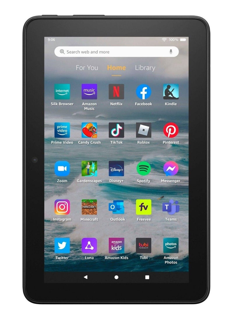 REBENUO Fire 7 tablet with a 7-inch screen equipped with a battery life of up to 10 hours using 16 GB storage space and 2 GB RAM equipped with a quad-core processor the latest version (black)  - Image 2