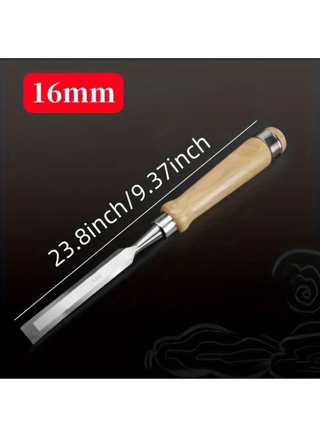 16mm Woodworking Flat Chisel Shovel Knife Carving Groove Tool DIY Handmade - Image 1