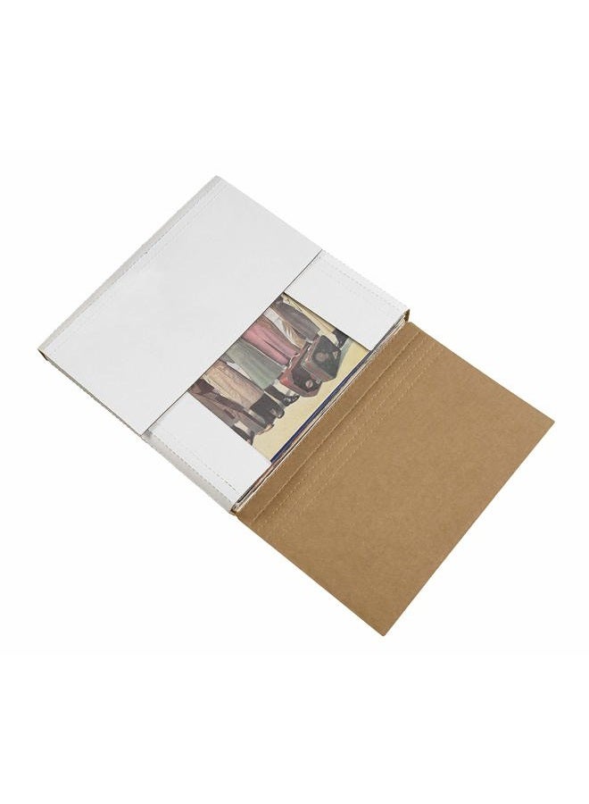 BOX USA Aviditi M1181 Corrugated Easy-Fold Mailer, 11-1/8" Length x 8-5/8" Width x 1" Height, White (Bundle of 50) - Image 5