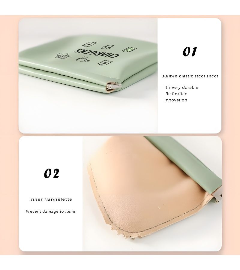 New Mint Green Portable Charger Organizer Bag Premium PU Travel Pouch Cable Management Slim Tech Case Gifts - Image 2