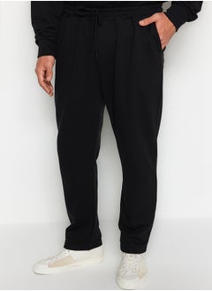 trendyol Limited Edition Black Regular Cut Thick Sweatpants TMNAW24EA00023  - Image 2