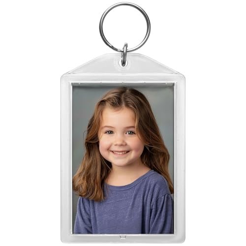 Snapins Clear Acrylic 1.75" x 2.75" Photo Keychains - Pack of 25 - Image 2