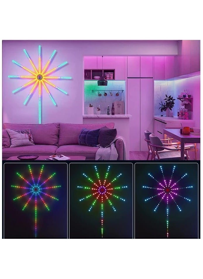 إلترازون Smart Firework LED Lights | USB Powered Room Decor | Color Changing Fireworks LED with Launch Burst Effect & RGB Strip Lights for Bedroom | Remote & App Control  - Image 3