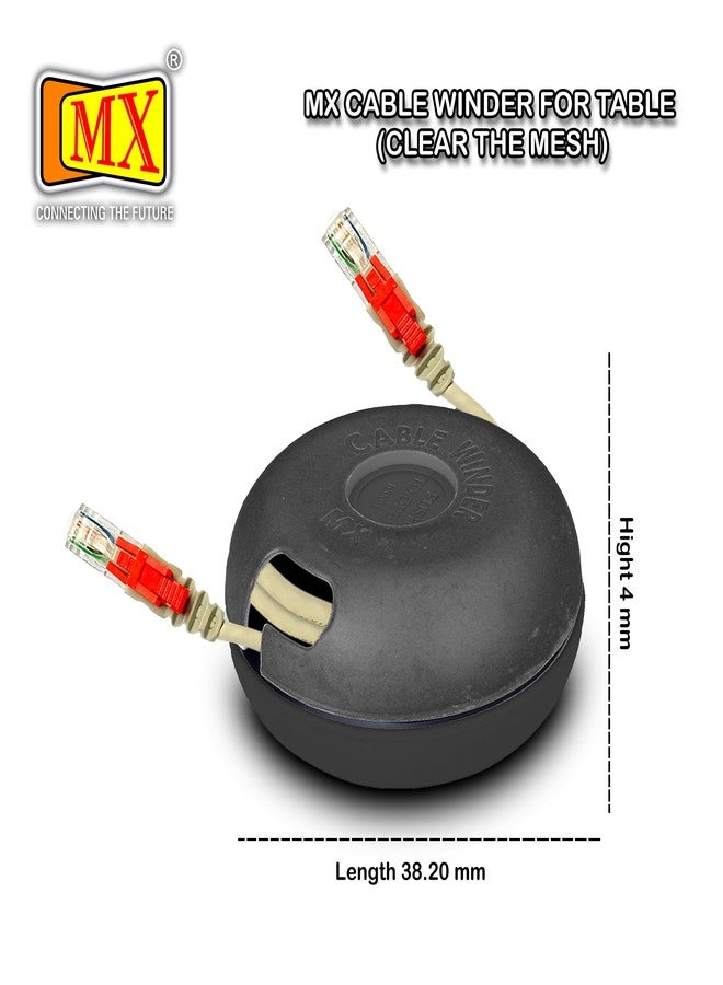 MX Tangle-Free Cable Winder Compact Retractable Cord Organizer for Earphones, USB & Charging Cables Tangle-Free Cable Management for Home, Office & Travel Pack of 2 Cable Organizer for Electronics - Image 3