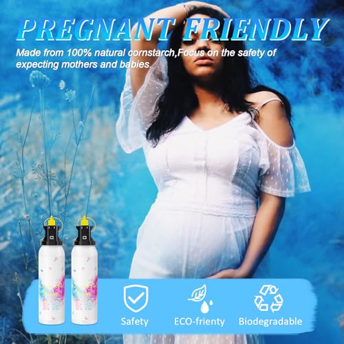 SRG Gender Reveal Fire Extinguisher Color Blaster | 2 Packs Baby Boy Blue Gender Reveal Extinguisher Smoke | Spray for Gender Reveal Decorations & Ideas（Blue） - Image 3