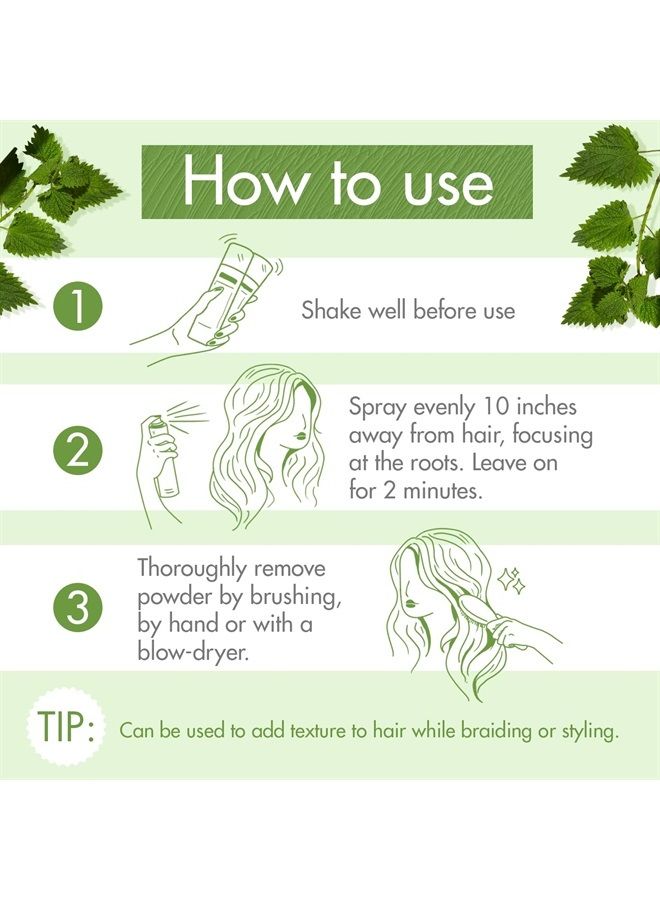 Klorane Dry Shampoo With Nettle and Natural Tint, Nettle for Brunette, Oily Hair and Scalp, Regulates Oil Production, Paraben & Sulfate-Free, 3.2 oz. - Image 4