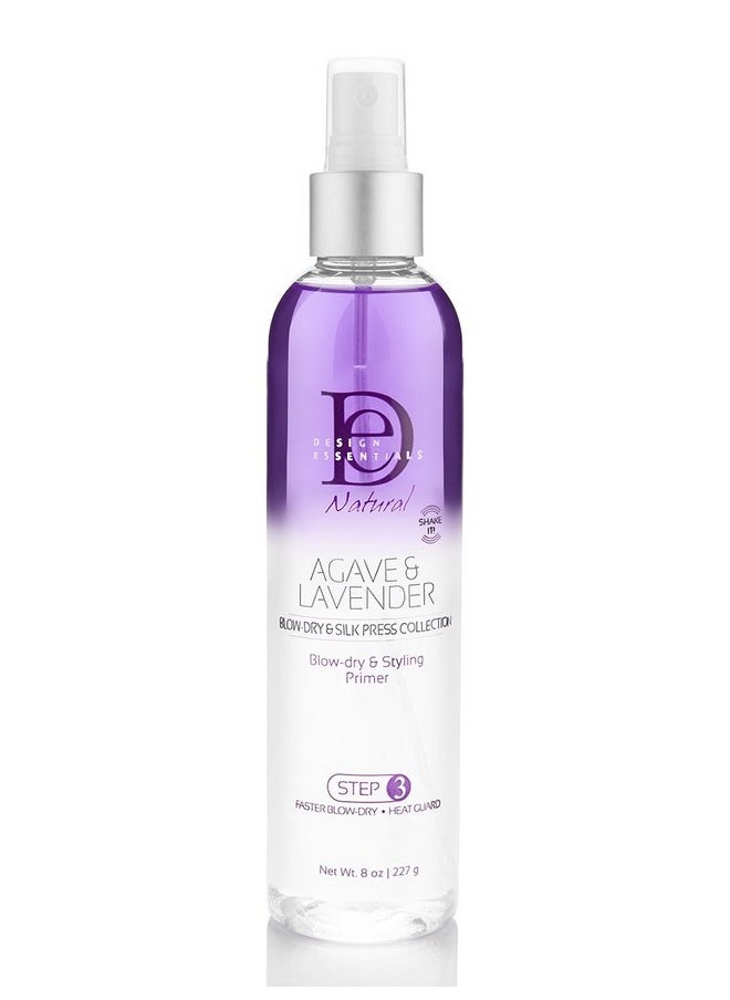 Design Essentials Agave & Lavender Moisturizing Blowdry & Styling Primer 8 Ounce  - Image 1