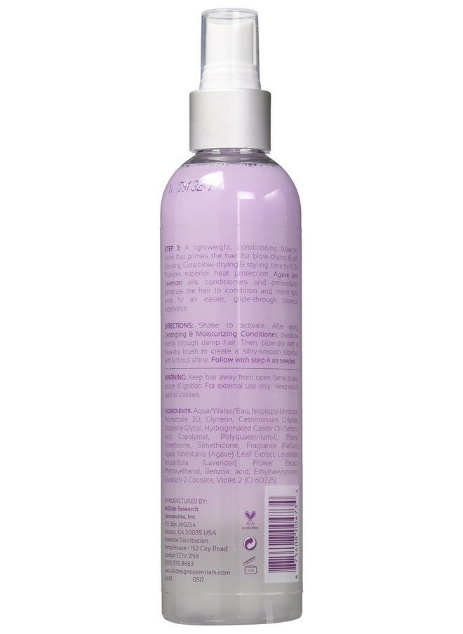 Design Essentials Agave & Lavender Moisturizing Blowdry & Styling Primer 8 Ounce  - Image 3