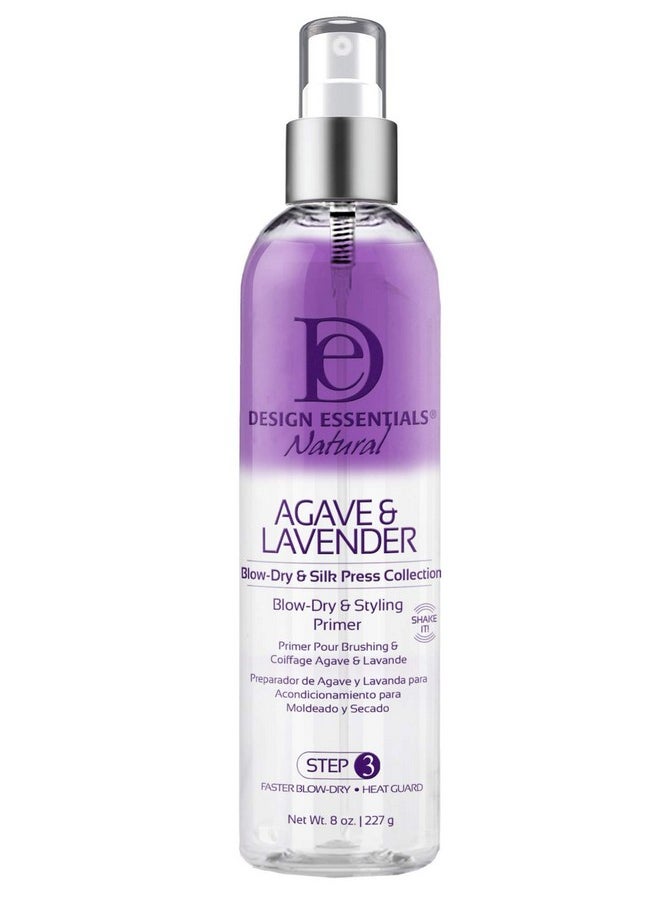 Design Essentials Agave & Lavender Moisturizing Blowdry & Styling Primer 8 Ounce  - Image 4