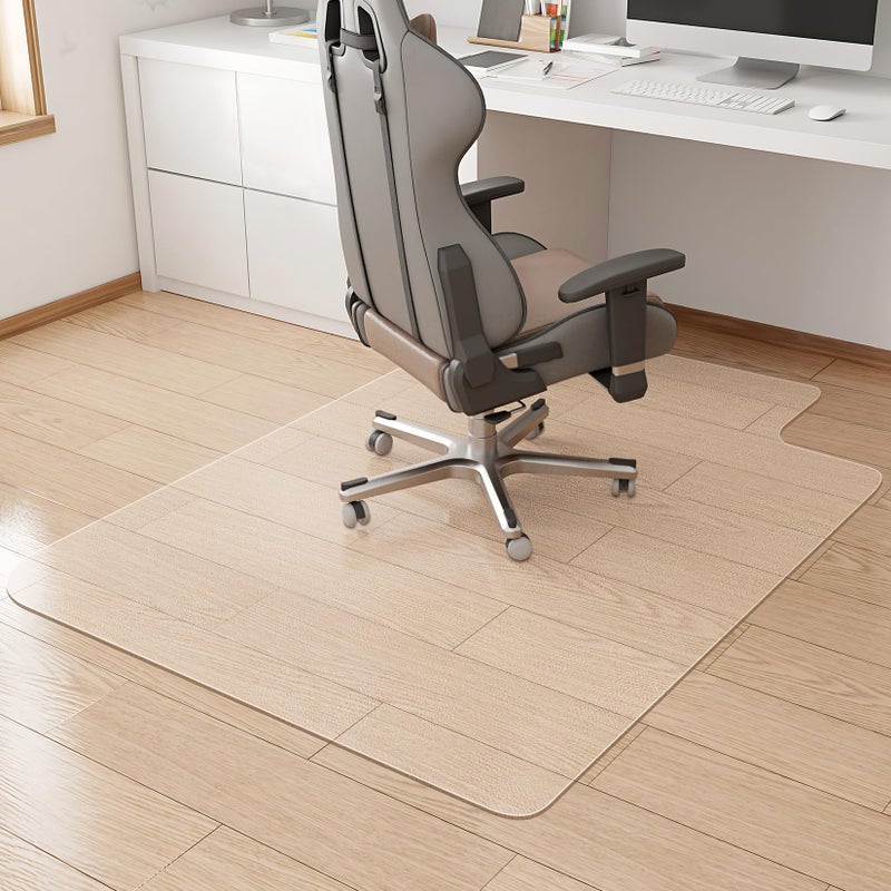 KMAT Office Chair Mat,Easy Glide Hard Wood Tile Floor Mats,Chair Mat for Home Office Rolling Chair,Heavy Duty Floor Protector -36"x48" with Lip - Image 1
