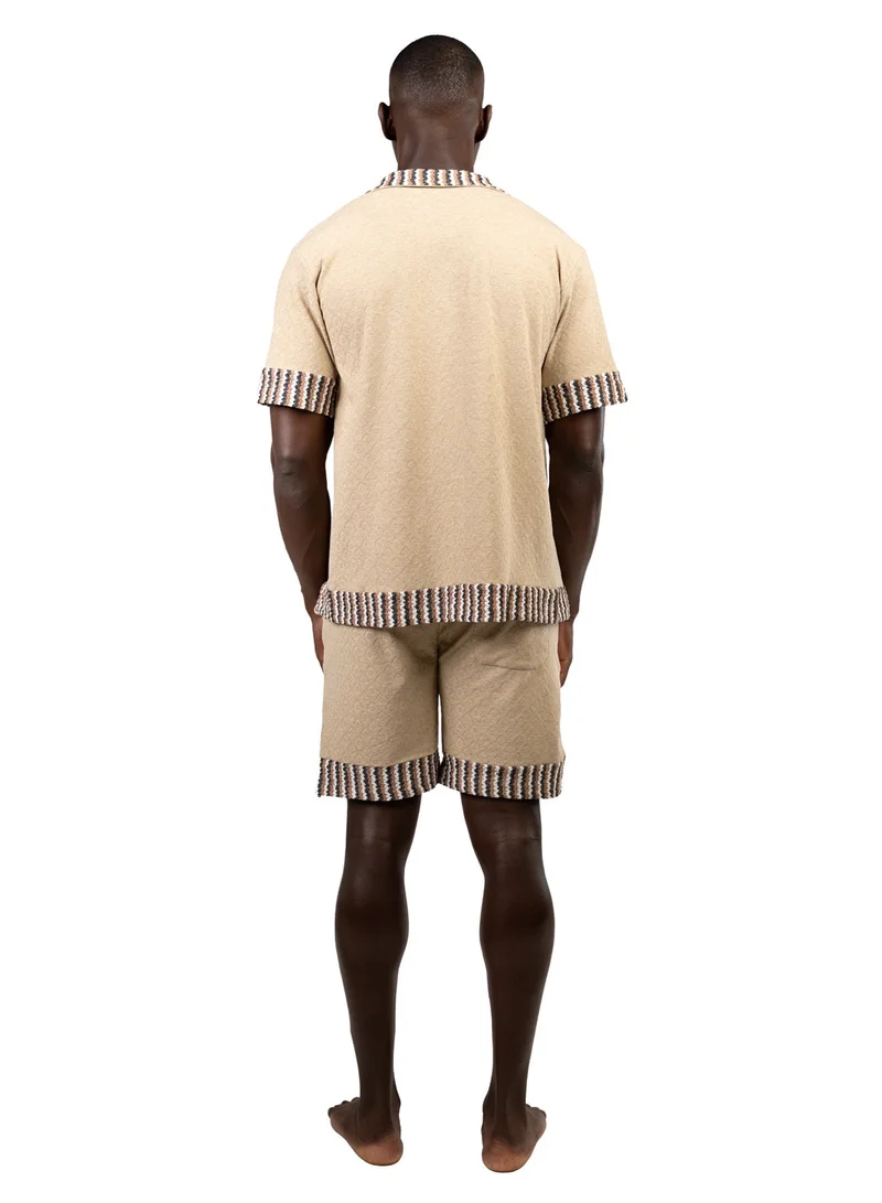 Tanjim Squad SHORELINE CO-ORD SET - BEIGE
