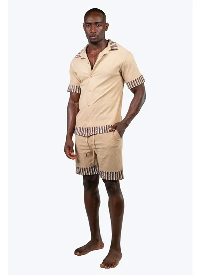 تنجيم سكواد SHORELINE CO-ORD SET - BEIGE