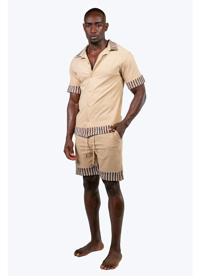 تنجيم سكواد طقم شاطئ بيج - Image 1