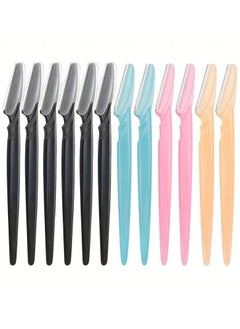 ORiTi 12 pcs Safe and Newbie Friendly Eyebrow and Face Razor with Protective Cover  - Image 1