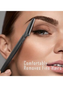 ORiTi 12 pcs Safe and Newbie Friendly Eyebrow and Face Razor with Protective Cover  - Image 2