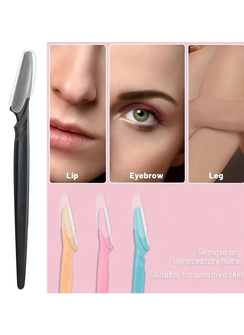 ORiTi 12 pcs Safe and Newbie Friendly Eyebrow and Face Razor with Protective Cover  - Image 4