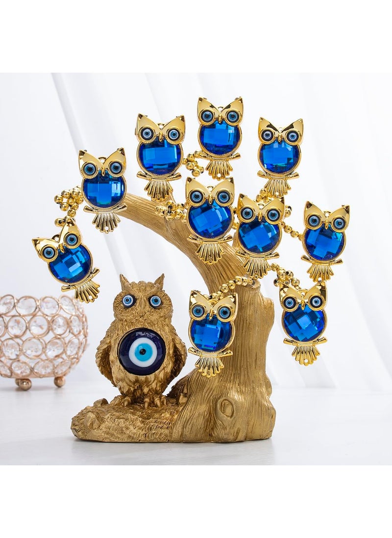 BLUE BEADS BLUE BEADS Metal Home Decor Artificial Tree Turkish Blue Evil Eyes Money Fortune Tree For Home Office Decor 5 Cm 25 Cm  - Image 4