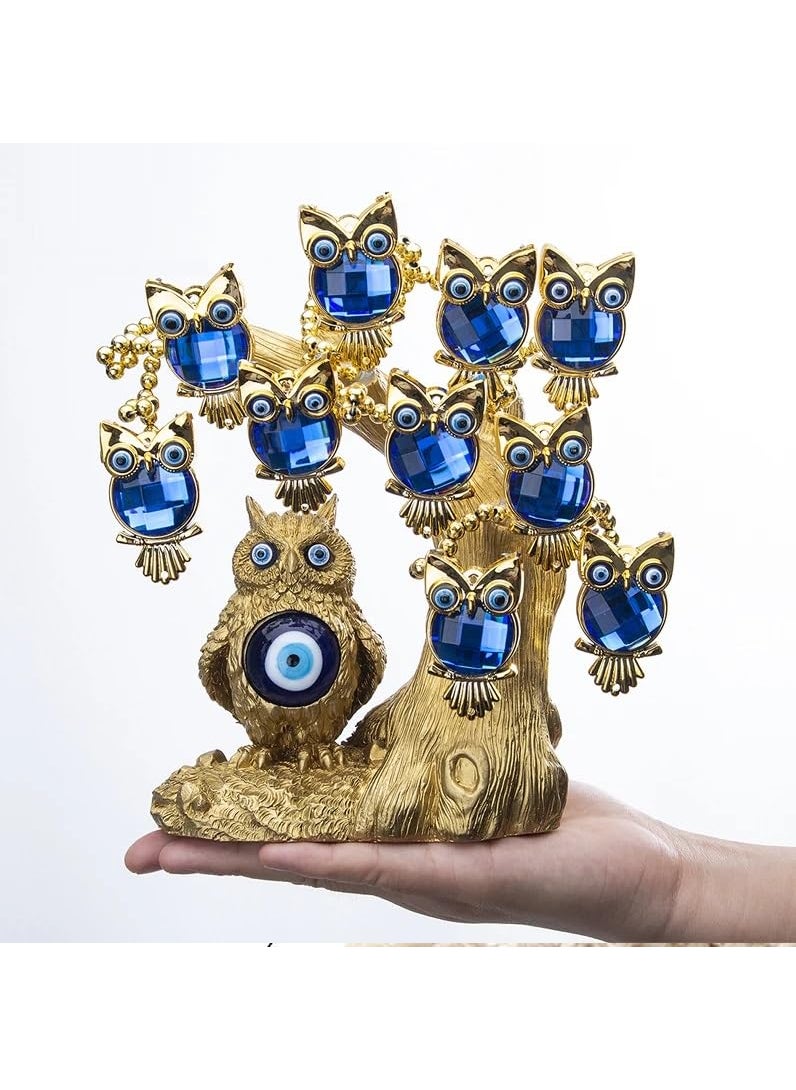BLUE BEADS BLUE BEADS Metal Home Decor Artificial Tree Turkish Blue Evil Eyes Money Fortune Tree For Home Office Decor 5 Cm 25 Cm  - Image 2