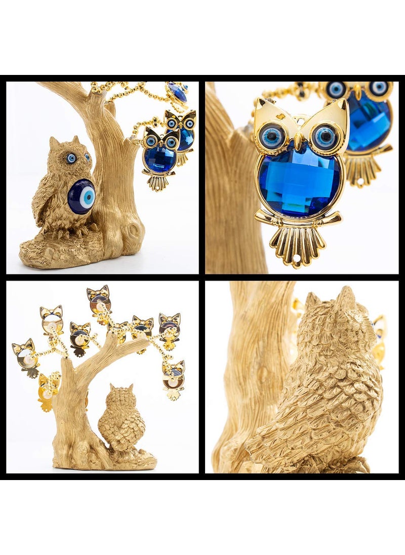 BLUE BEADS BLUE BEADS Metal Home Decor Artificial Tree Turkish Blue Evil Eyes Money Fortune Tree For Home Office Decor 5 Cm 25 Cm  - Image 5