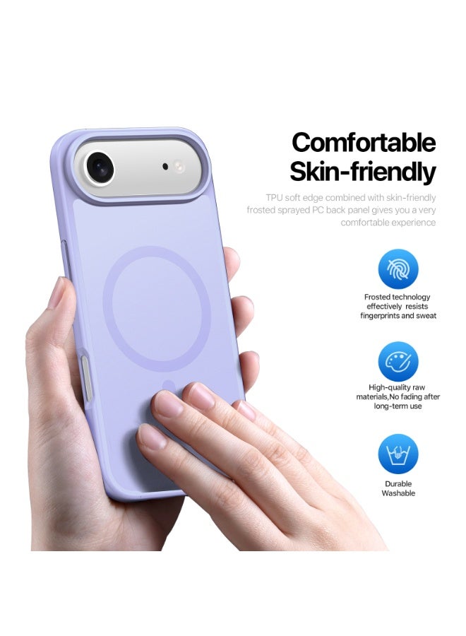 دوكس دوتشيز غلاف مغناطيسي صادم للصدمات لهاتف iPhone Air، متوافق مع MagSafe، مقاوم للعرق وبصمات الأصابع، واقي شفاف. - Image 4