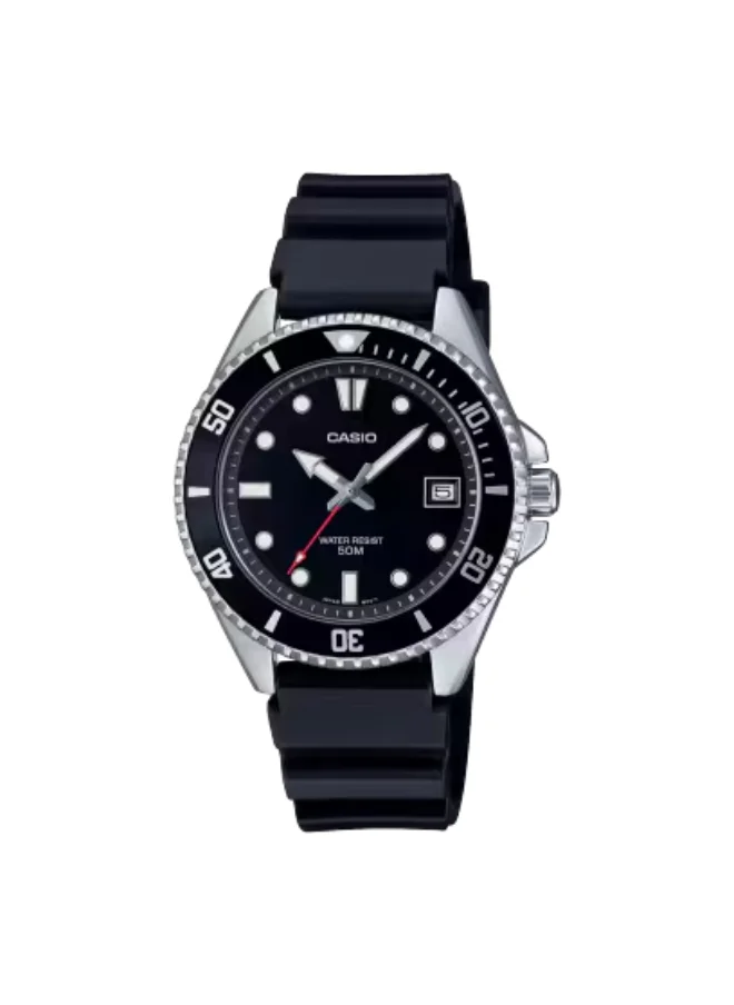 CASIO Men's Analog Display Watch With Black Resin Strap - MDV-10-1A1VDF