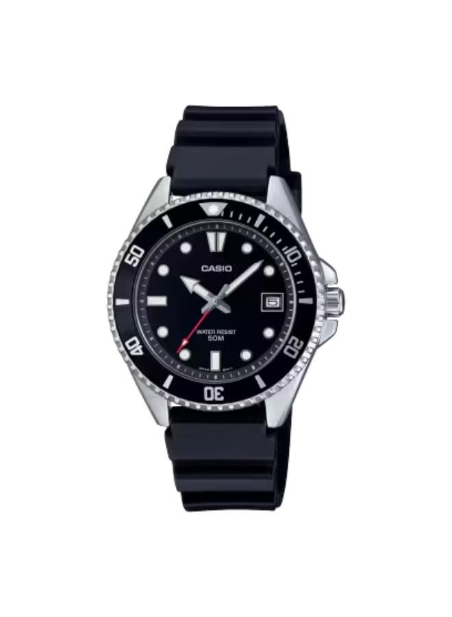 CASIO Men's Resin Analog Watch MDV-10-1A1VDF - 38.5 mm