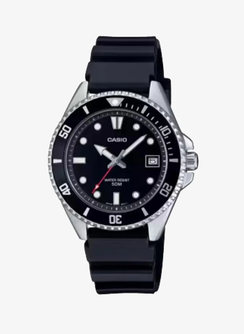 CASIO Men's Resin Analog Watch MDV-10-1A1VDF - 38.5 mm