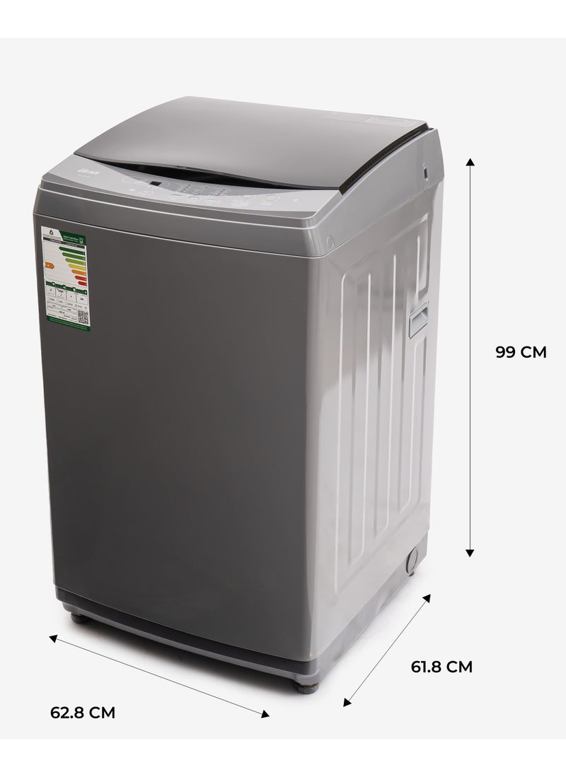 UGINE - Ugine Top Load Automatic Washing Machine, 8 KG, Silver - UWMTLN8S - Image 1