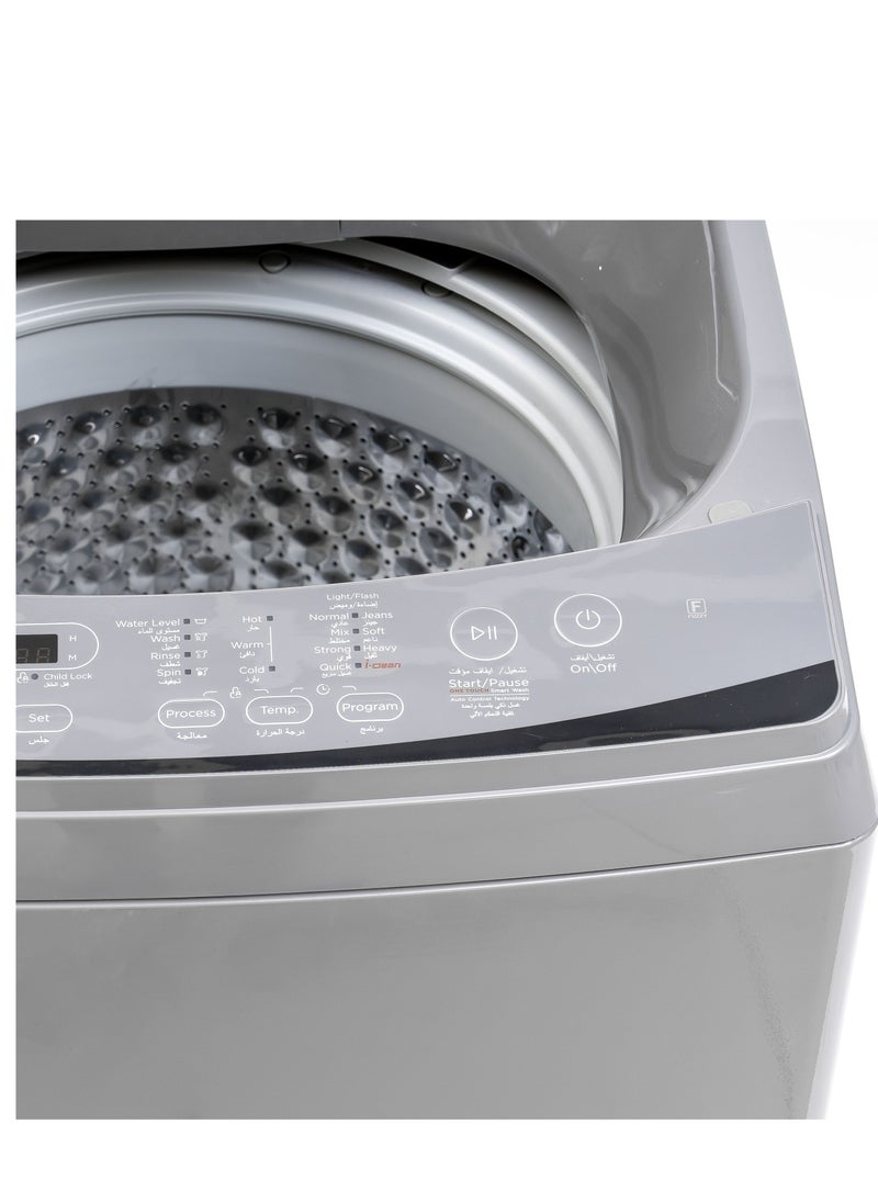 UGINE - Ugine Top Load Automatic Washing Machine, 8 KG, Silver - UWMTLN8S - Image 1