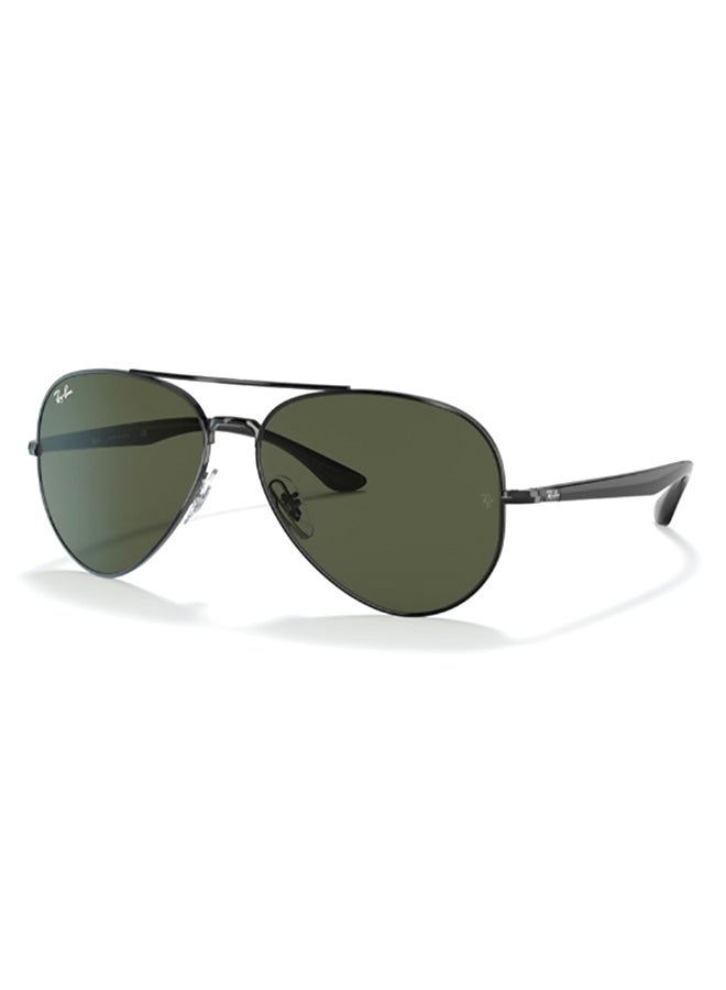 Ray-Ban Unisex Unisex UV Protection Aviator Shape Metal Sunglasses RB3675 002/31 58-14 - Lens Size: 58 Mm - Polished Black - Image 1