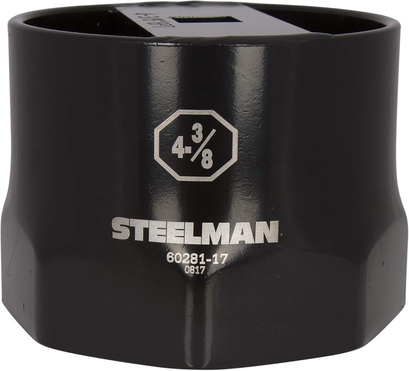 4-3/8-inch 8-Point Wheel Bearing Locknut Socket, 3/4-inch Drive, Heavy Duty Steel