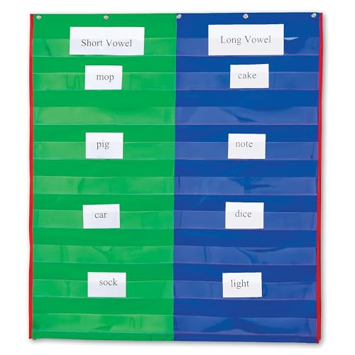 Learning Resources 2 And 4 Column Double-sided Pocket Chart, 30"L x 38"H, Classroom Organizer, Teacher Accessories - Image 2