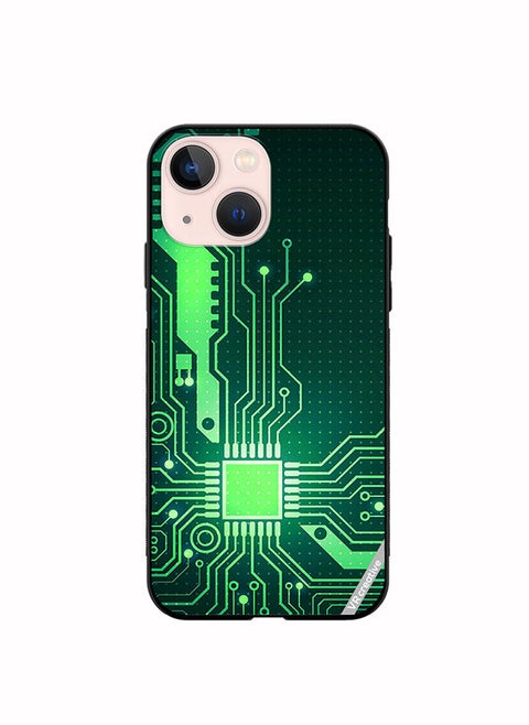 Protective Case Cover For Apple iPhone 14 Plus Circuit Design Multicolour