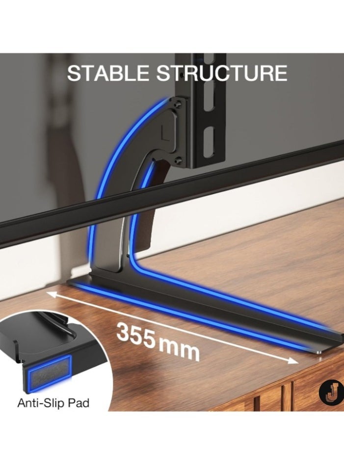 JAJEEK "Universal TV Stand Legs – Replacement Pedestal for 20-65 Inch TVs, VESA 800x500mm, Supports Up to 40KG" - Image 4