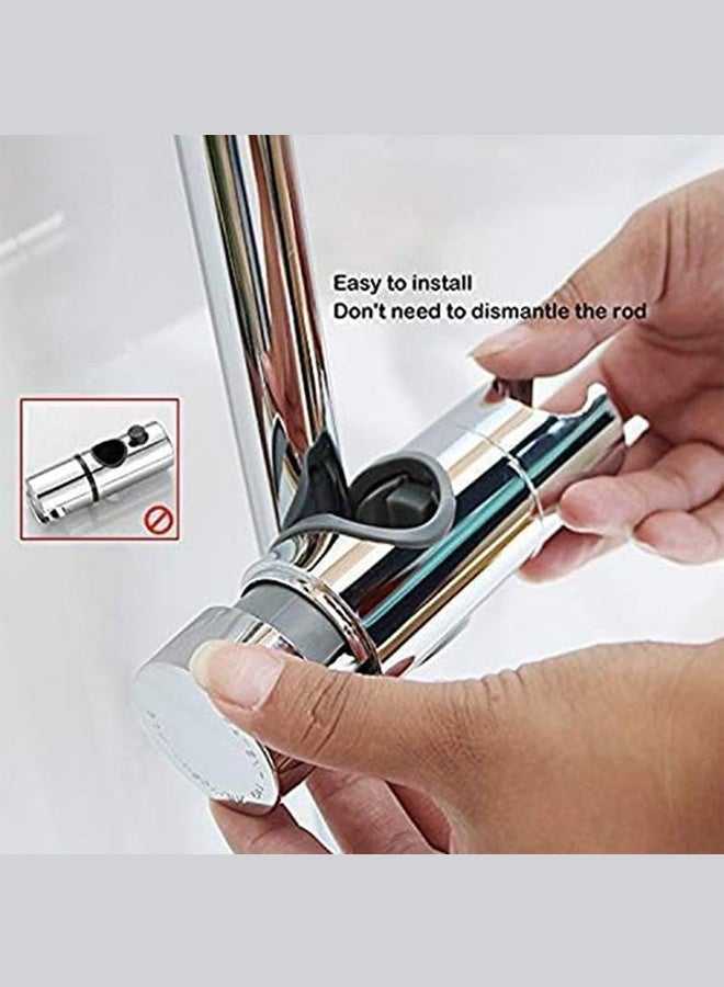 مايا حامل رأس دش قابل للتعديل لقضيب انزلاقي، حامل رأس دش عالمي بمقاس 0.71-0.98 بوصة (18-25 مم) لقضيب انزلاقي، مشبك انزلاقي، بديل للحمام - Image 5