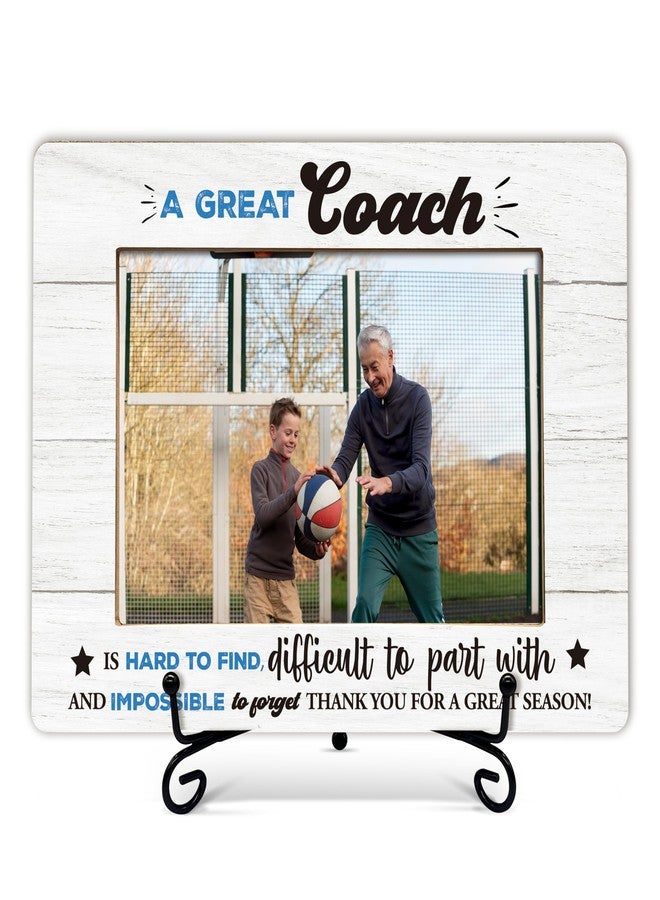 Gihyan Coach Appreciation Picture Frame, A Truly Great Coach Is Hard To Find Photo Frame, Soccer Basketball Baseball Coach Gifts, Birthday Christmas Gifts For Coach, Home Office Wooden Frame With Stand-67 - Image 1