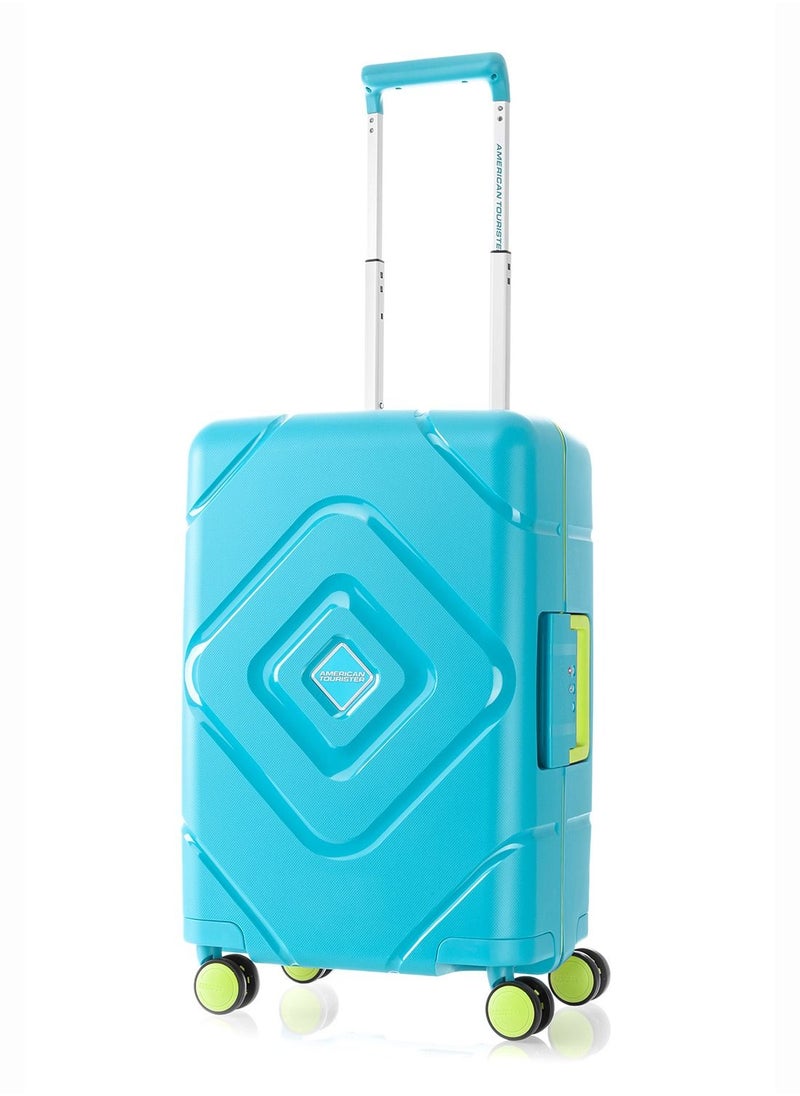 AMERICAN TOURISTER - TRIGARD hard spinner luggage cabin TSA 55cm - Blue - Image 1