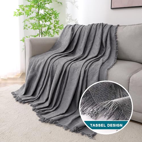 Turquoize Couch Cover Sofa Covers Washable Couch Covers for 3 Cushion Sectional Throw Furniture Cover for Pets Feature Geometrical Jacquard Fabric (91"x 134",XX-Large, Grey) - Image 3