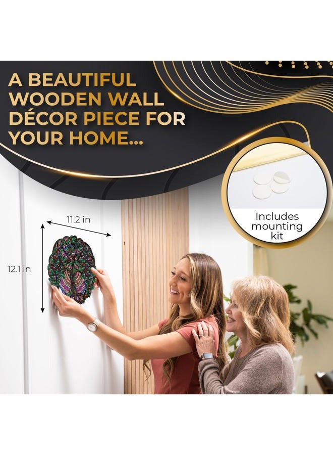 ZenChalet Tree of Life 200 Piece Wooden Jigsaw Puzzle for Adults - Uniquely Shaped Pieces with Durable Construction - Perfect for Birthday Gifts, Game Nights and Camping - Image 5