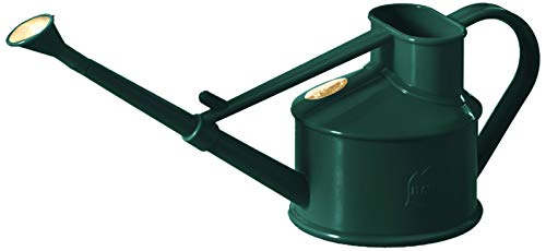 Haws Handy Plastic Watering Can, Mini Water Can for Indoor Plants, Succulents and Flowers, Green, 1 Pint - Image 1