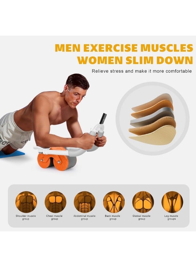 هابي هوم مجموعة عجلات البطن الارتداد التلقائي، معدات تمارين البطن لدعم الكوع مع مؤقت، معدات اللياقة البدنية، معدات تمارين البطن - ازرق - Image 5