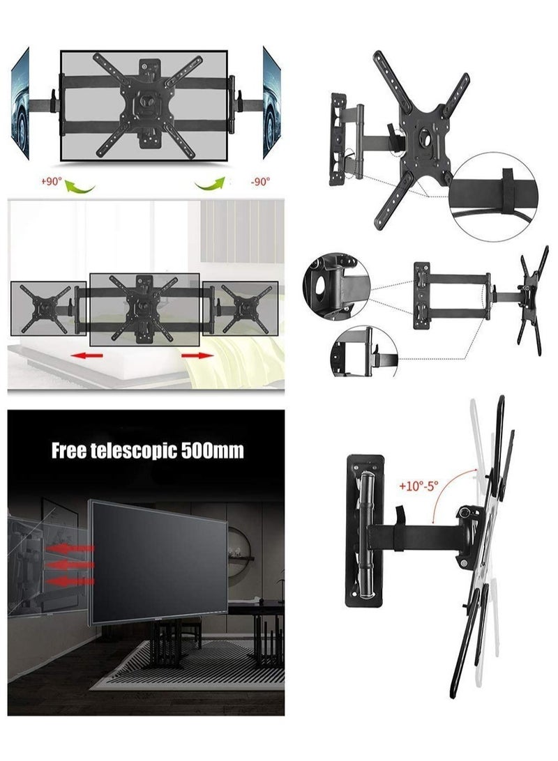 TV Wall Mount Bracket with Full Motion Swing Out Tilt for Most 32"-58" LED LCD OLED Plasma Flat Screen Monitor Up to 31Kg 400X400mm - Image 4